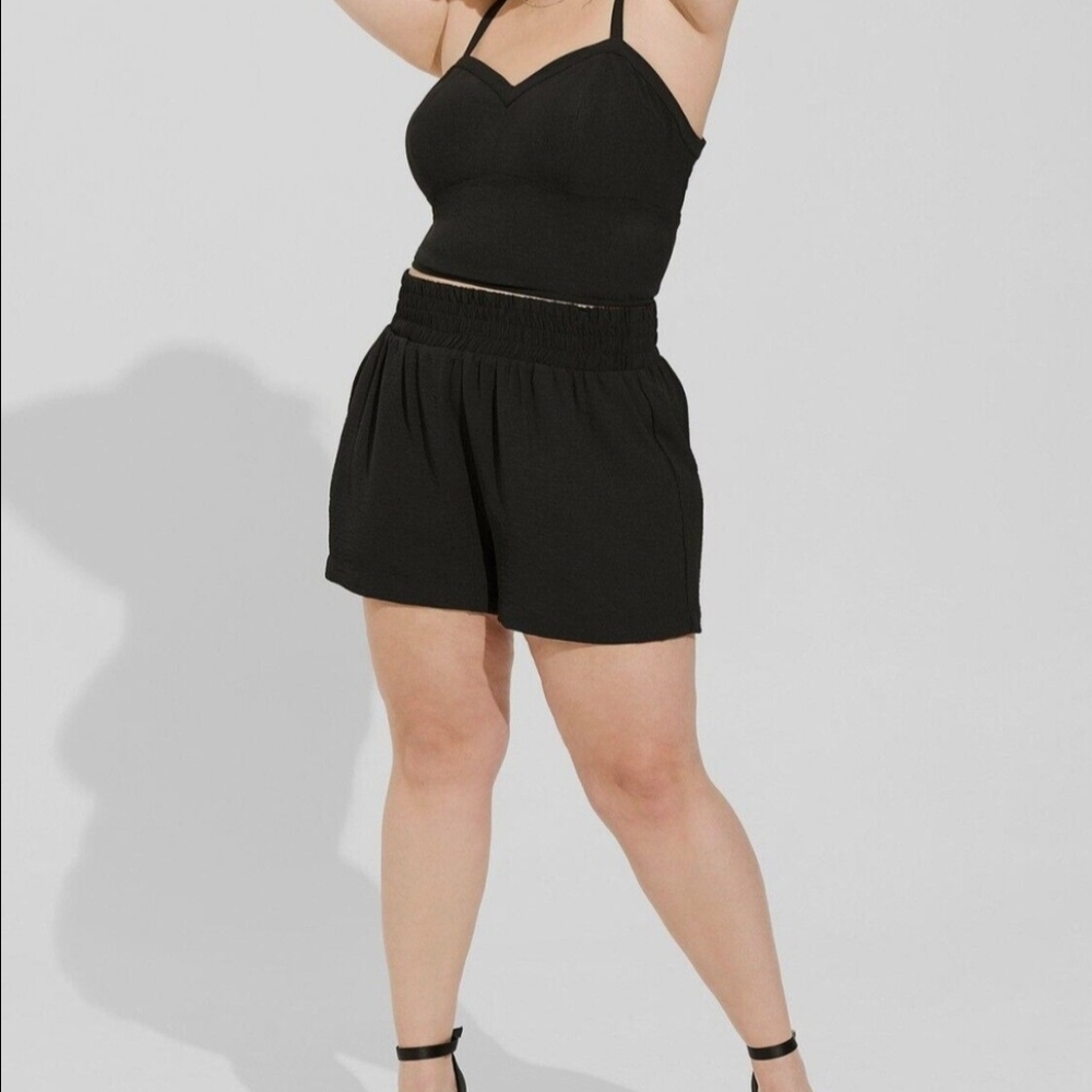 Torrid High Waist Black Shorts